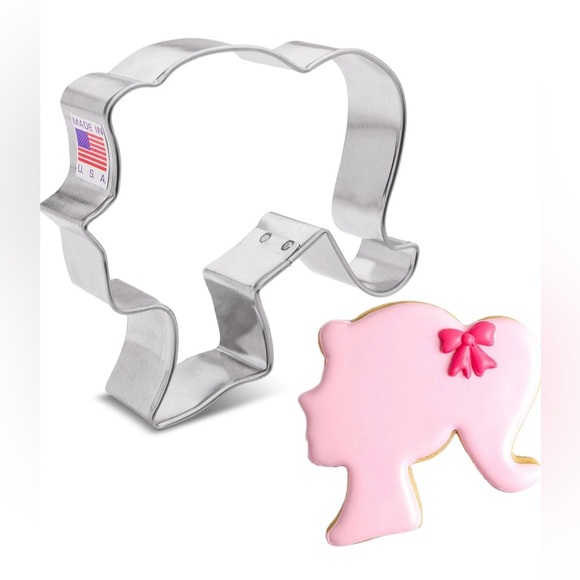 Barbie Doll Head Cookie Cutter - Picture 2 of 6